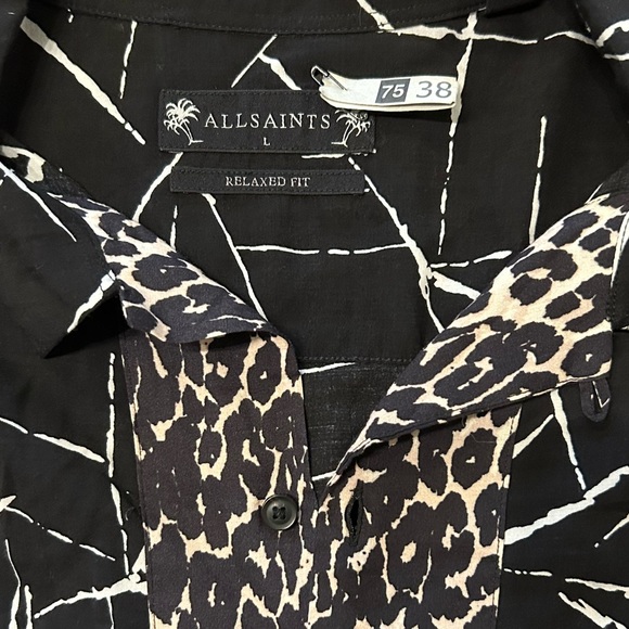 ALL SAINTS ABSTRACT RELAXED FIT SHIRT - Picture 5 of 6